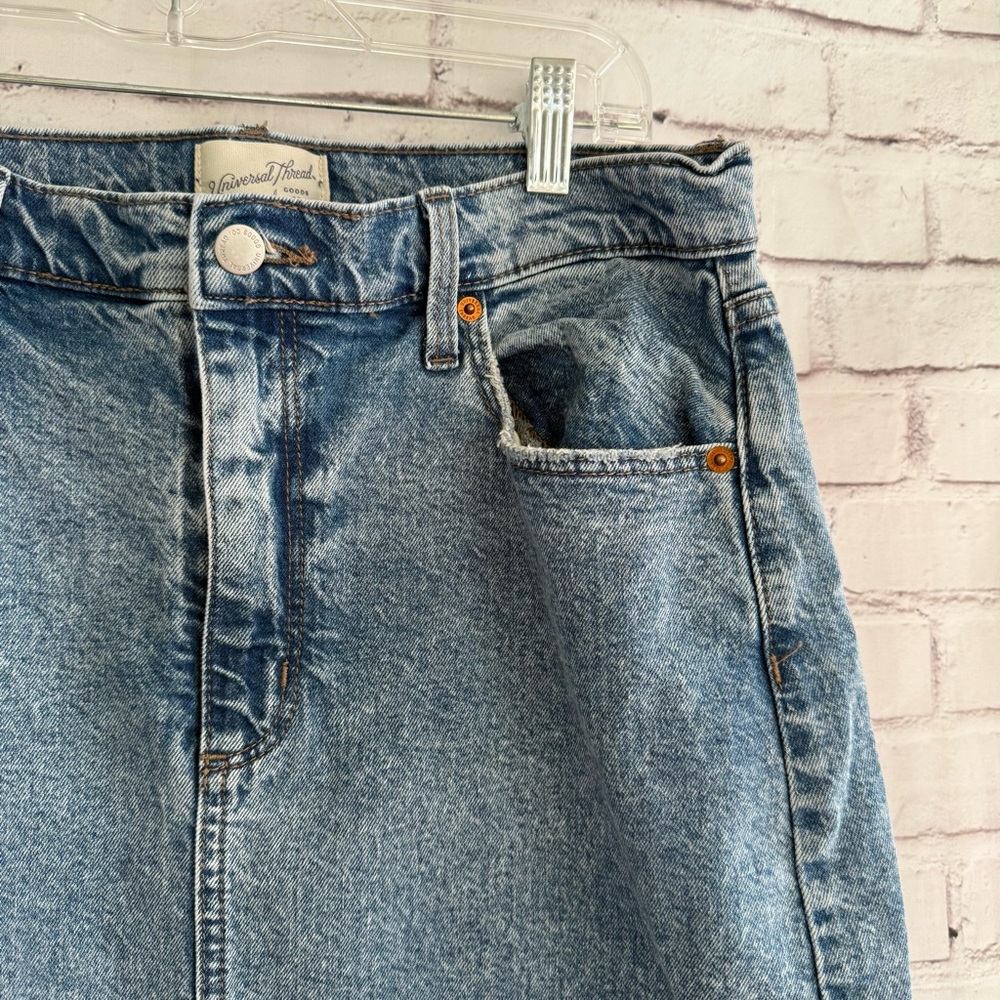 Universal Thread Blue Denim Skirt NWOT - Picture 4 of 5